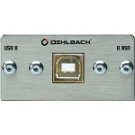 USB 2.0 adapter [1x USB 2.0 utikač B - 1x USB 2.0 utikač B] srebrni pozlaćeni kontakti Oehlbach