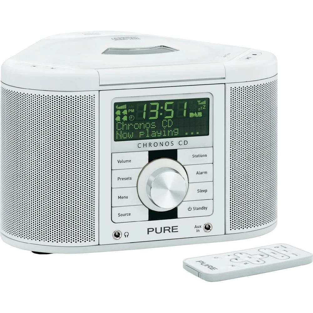 DAB+ radio Pure Chronos CD serija II radio budilica bijeli slika
