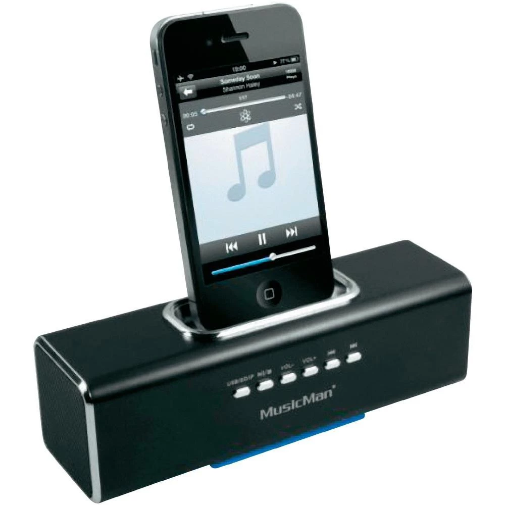 Zvučna stanica Technaxx MusicMan za iPhone i iPod, crna, 3551 slika