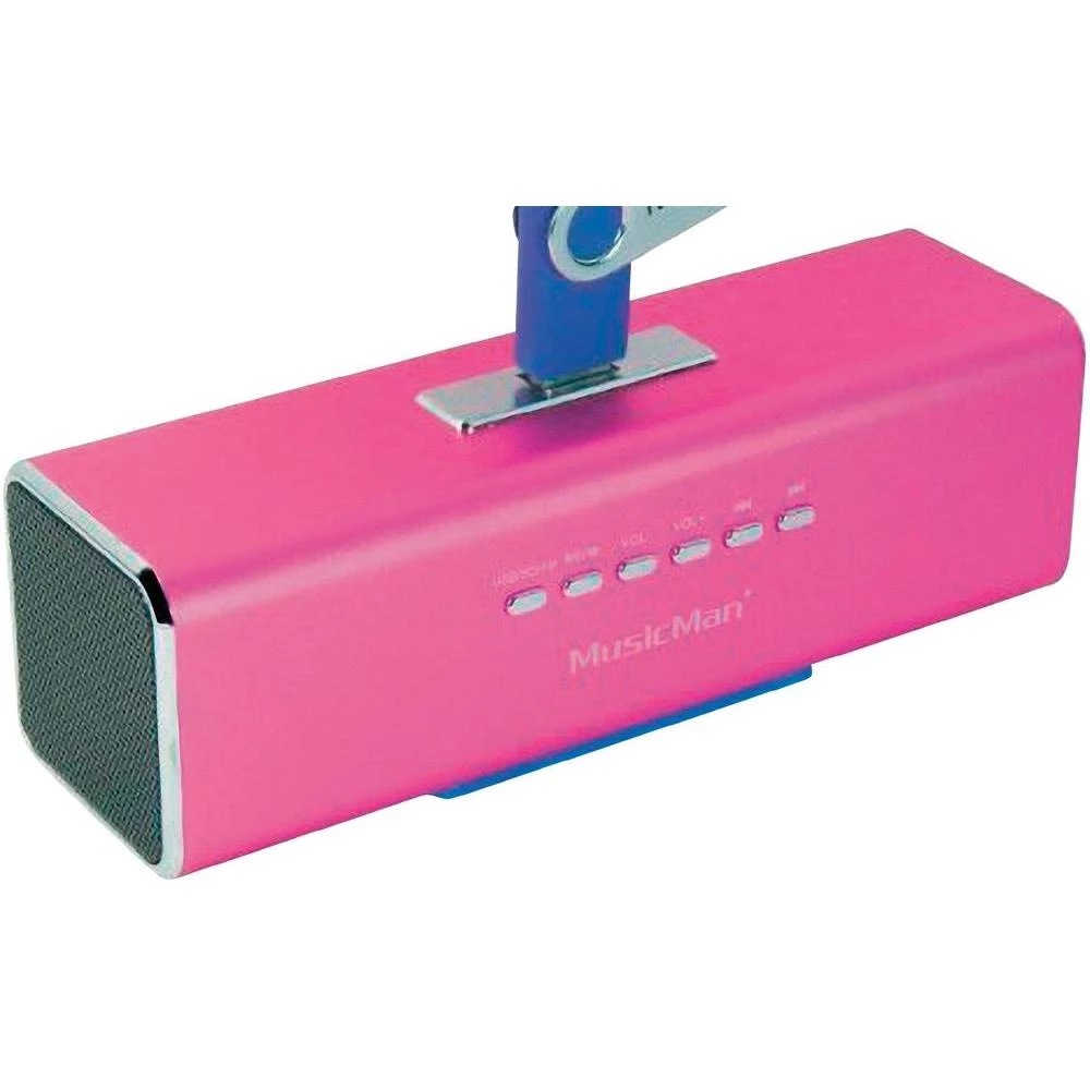 Zvučna stanica Technaxx MusicMan MA-Prijenosni Mini-zvučnik, USB, microSD-utor za karticu, UKW-Radio, roza, 3432 slika