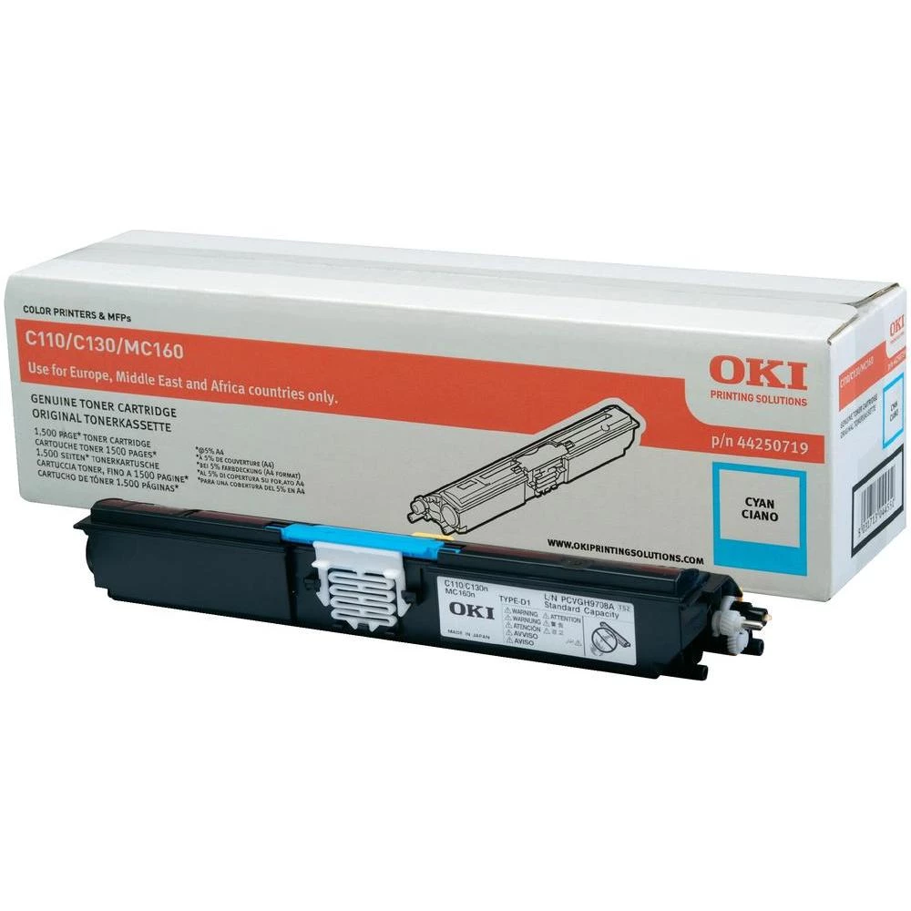Originalni toner OKI 44250719 cijan kapacitet stranica maks. 1500 stranica slika