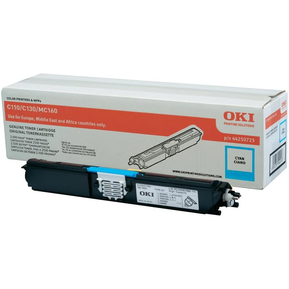 Originalni toner OKI 44250723 cijan kapacitet stranica maks. 2500 stranica slika