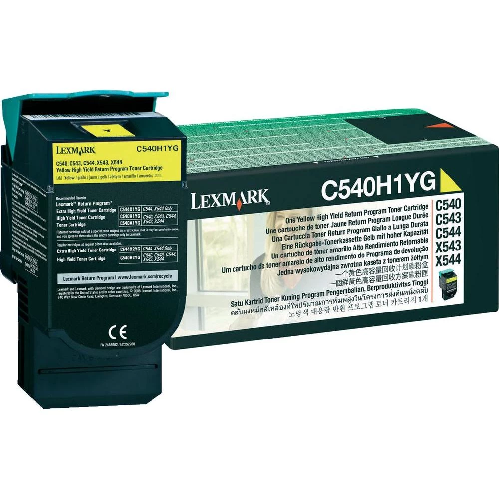 Originalni toner C540H1 Lexmark žuta kapacitet stranica maks. 2000 stranica slika