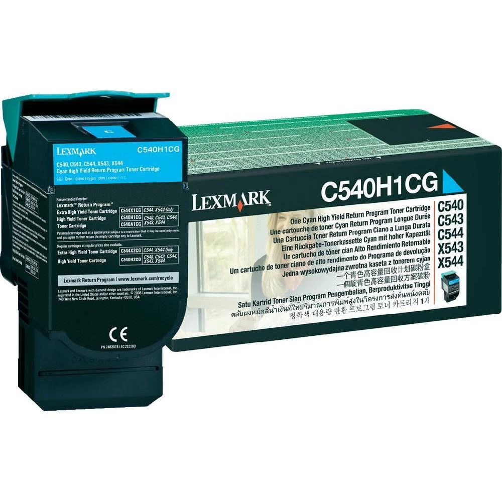 Originalni toner C540H1 Lexmark cijan kapacitet stranica maks. 2000 stranica slika