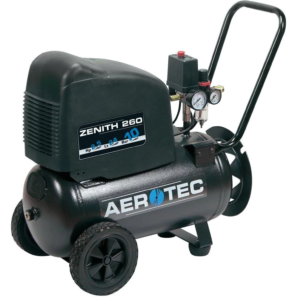 Aerotec Zenith 260 Pro pneumatski kompresor sadržaj 24 l 10 bar slika
