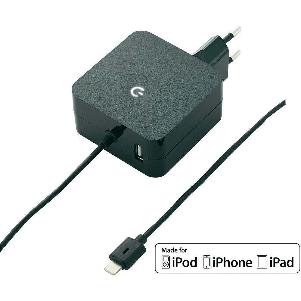 USB punjač s utikačem VOLTCRAFT PLC-4800USB USB, Apple Dock utikač Lightning 2 x slika