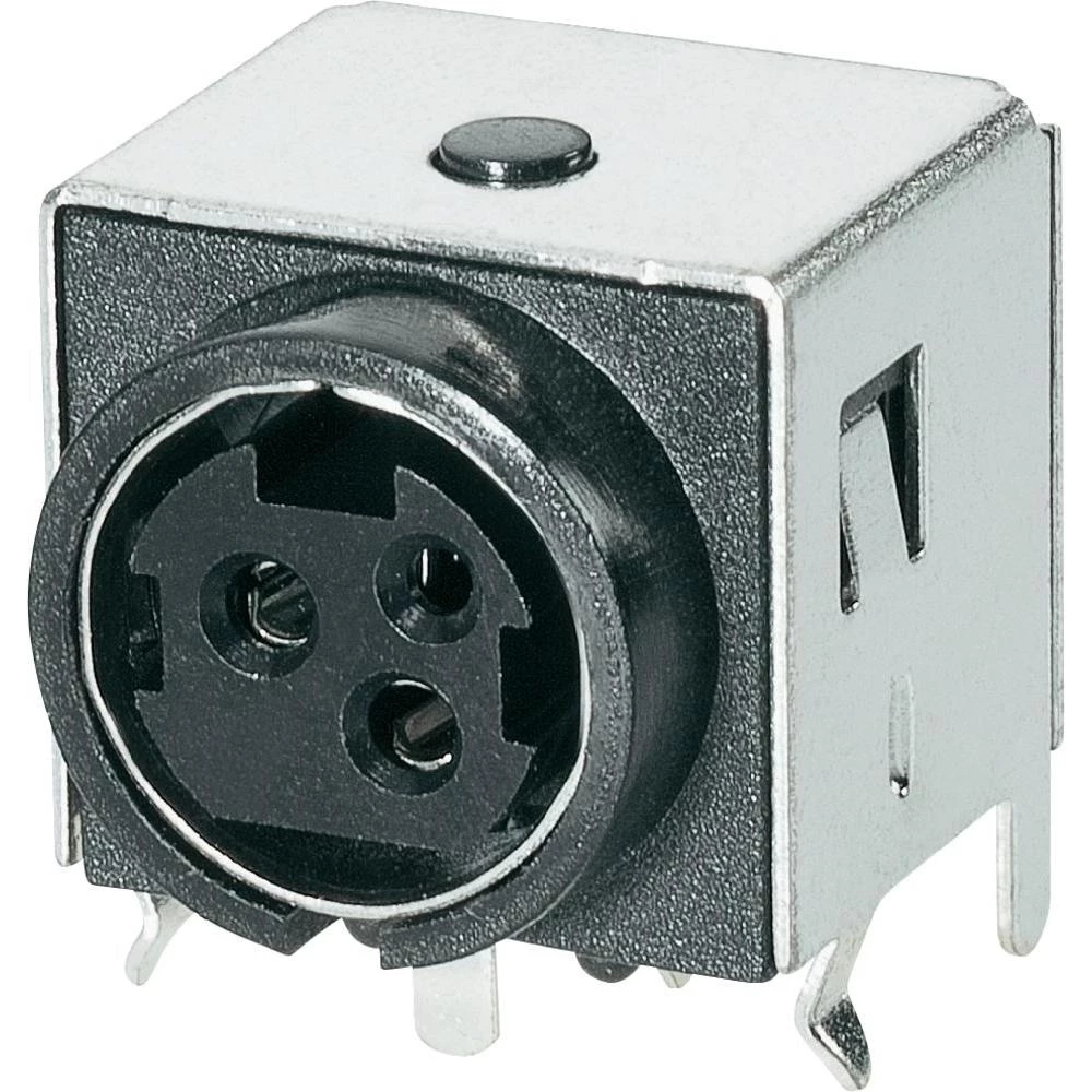 Mrežni konektor BKL Electronic vodoravna ugradnja broj polova: 3 7.5 A crna 0212003 1 komad slika