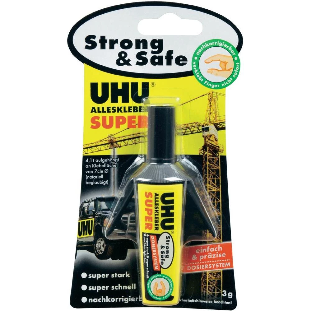 Univerzalno ljepilo Uhu SuperStrong & Safe 46815, dozirni sustav, 3 g slika
