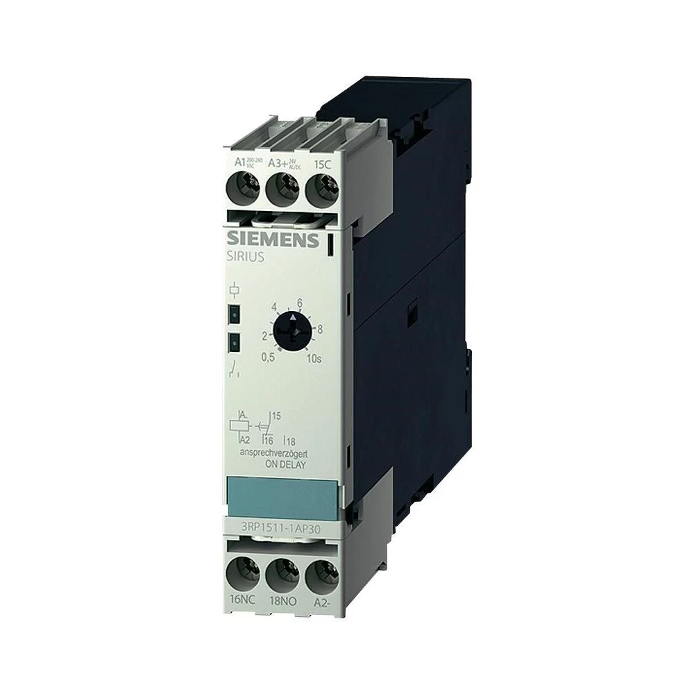Siemens 3RP1511-1AP30-Vremenski relej, 24V DC/AC/200-240 V/AC, 1NC + LED slika