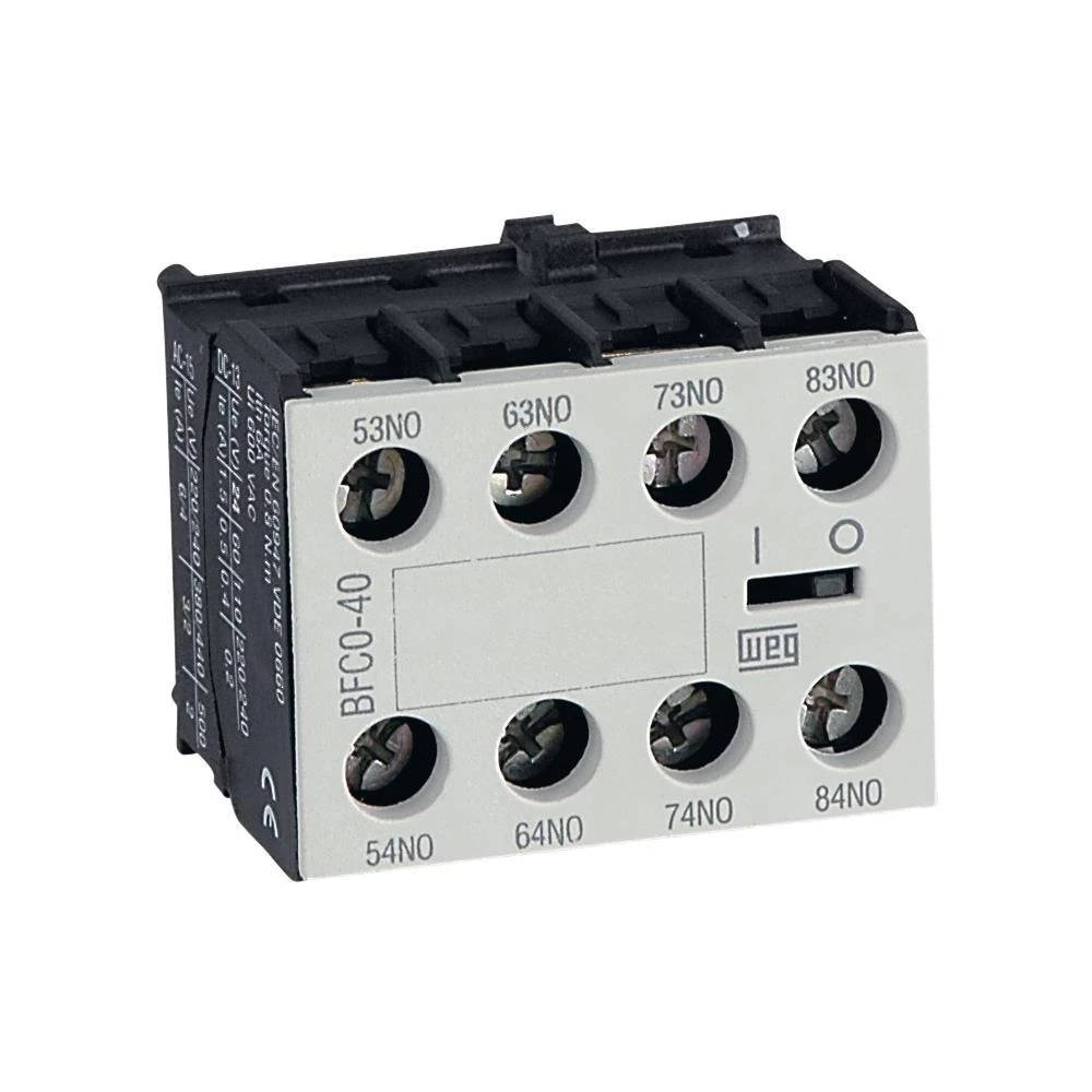 WEG-Pomoćni kontaktni blok zakontaktorske releje CWCA WEG BFCA-31, 3NO/1NC slika
