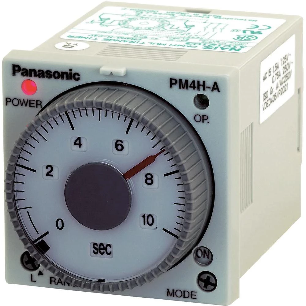 Panasonic PM4HAHAC240J-Višefunkcijski vreme. relej, 100-240V/AC, 2 potencijalni NC, Max.5A slika