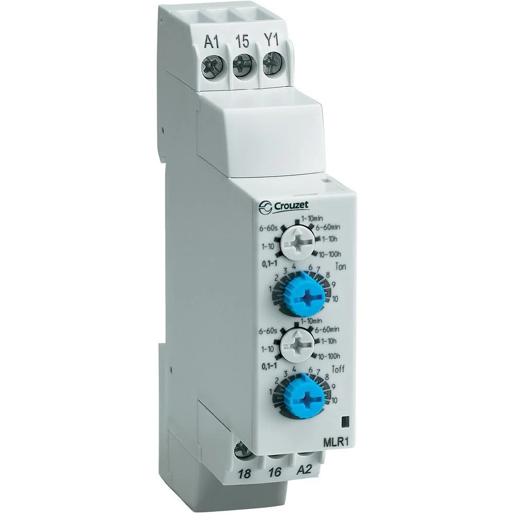 Crouzet-Elektronski vremenski relej Chronos 2MLR1, 24V/DC/ 24-240 V/AC, 1NC, 8A DC/AC slika