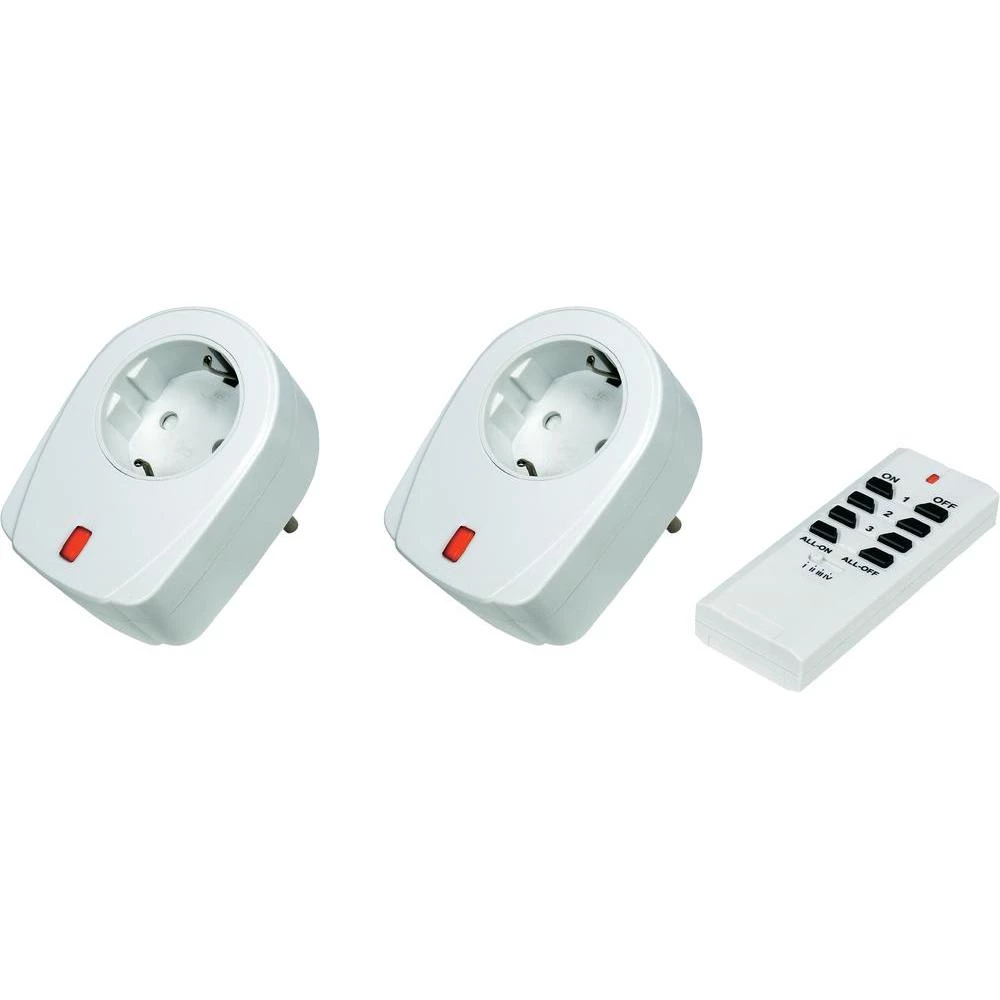 RSL Bežični prekidač, komplet, međuutikač, 3-dijelni, domet maks. (na otvorenom) 30 m slika