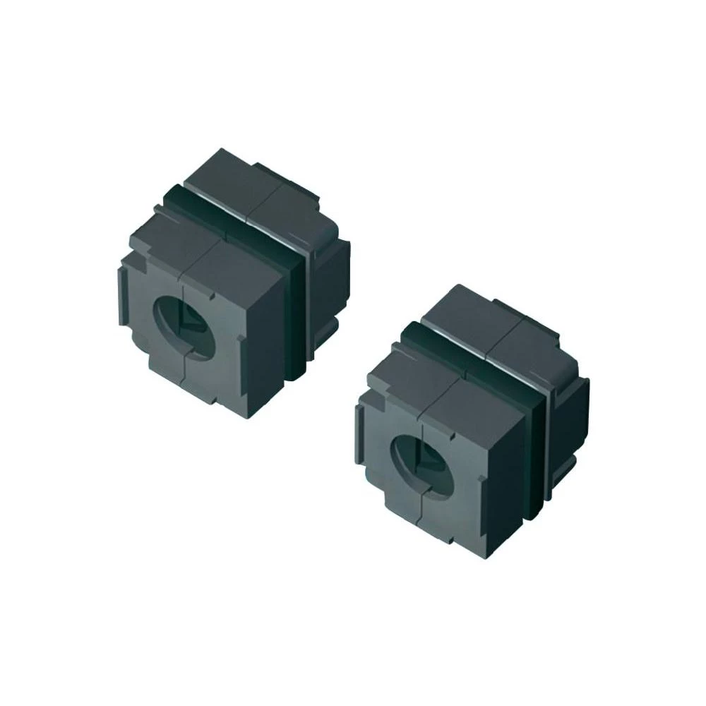 Rittal 2400970-Brtveni modul za usmjeravanje kablova, zatvoren, 20x20mm, IP64, crn, 10 komada 2400.970 slika