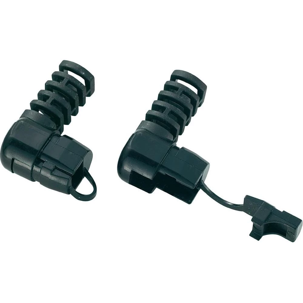 KSS SRR-F42LF-Kutni prilagodnik za usmjeravanje kablova, premer odprtine 13,2x10,9mm, poliamid, crn slika