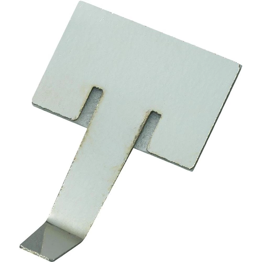 Samoljepljiva kabelska objemka, srebrna, 1 komad slika