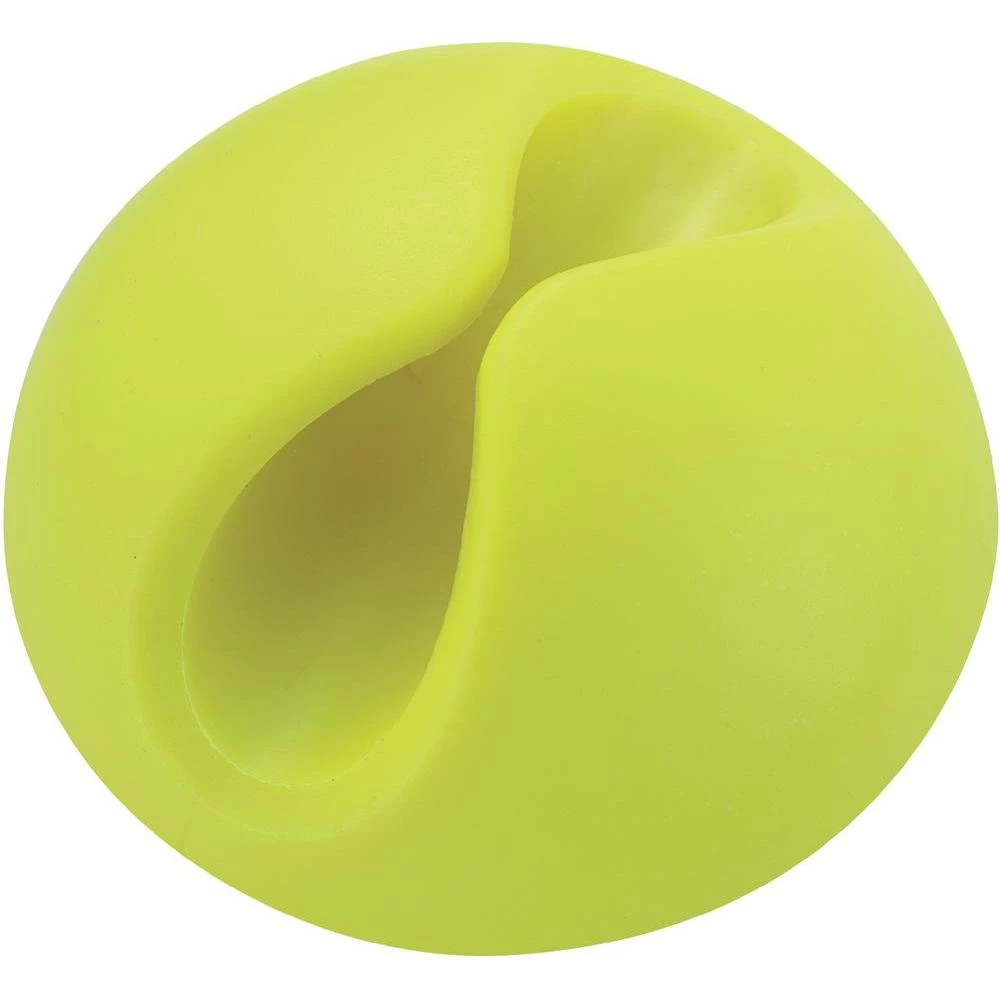 Samoljepljivi držač za kabel, žut (fluorescentno), 1 komad slika
