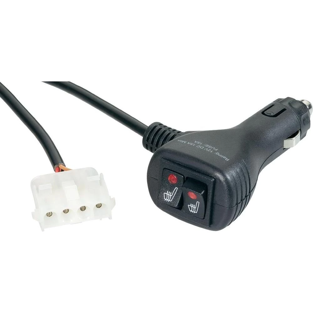 Muški konektor za priključivanje grijaćeg podložka za sjedalo s kablom za auto, slika