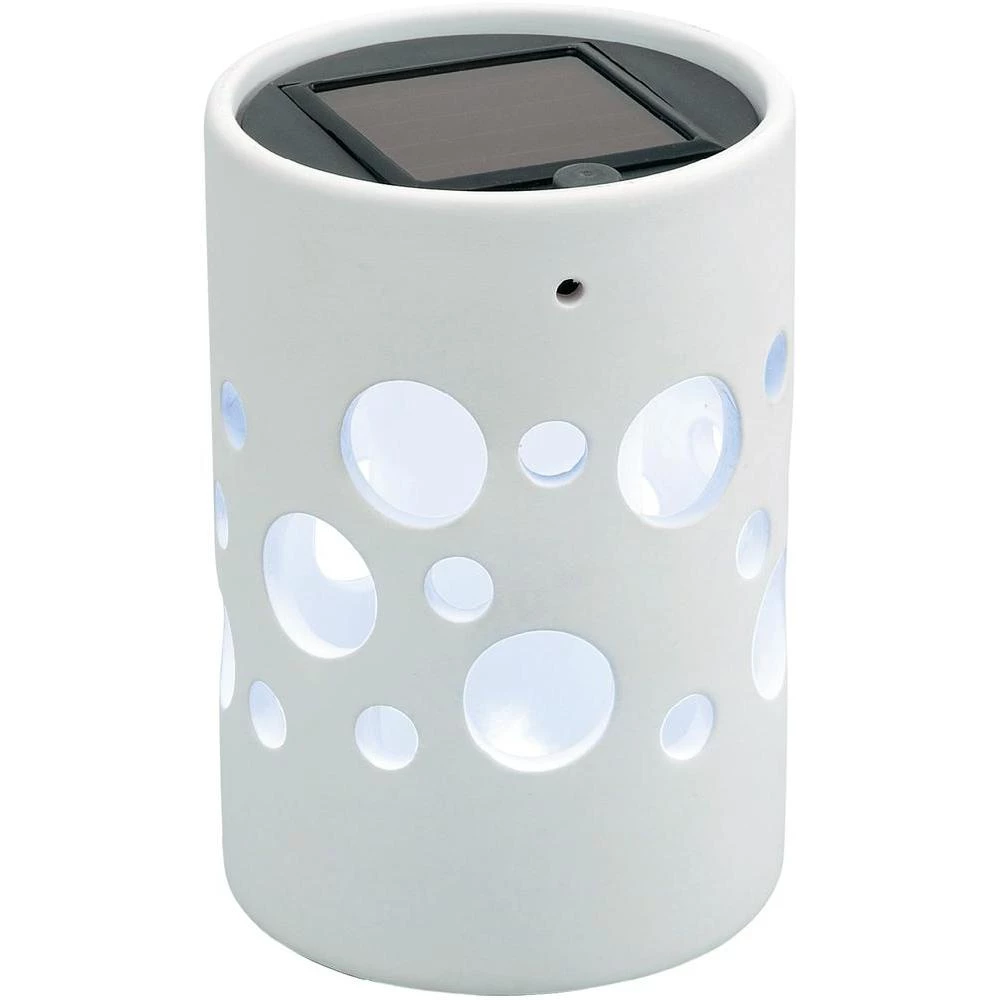 Solarna svjetiljka Genova cilindar Konstsmide 7800-200 LED 6 h bijela LED čvrsto slika