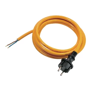 Priključni kabel [ šuko utikač - kabel, otvoreni kraj] narančasta 5 m AS Schwabe slika