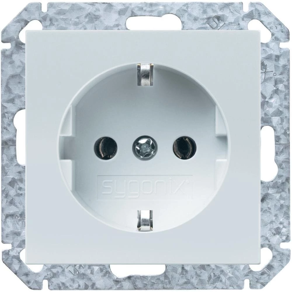 sygonix 33596X Umetak za utičnicu bijeli, sjajni slika