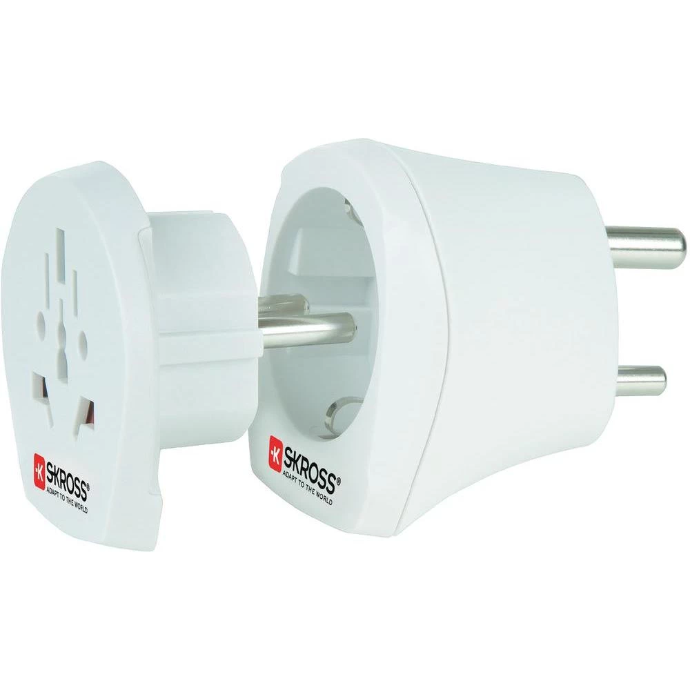 Putni adapter Skross 1,500215, Indija/sigurnosni utič, bijele boje 1.500215 slika