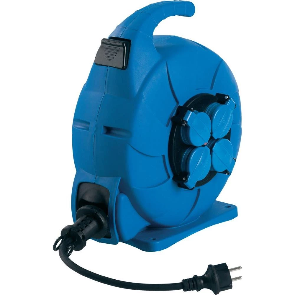 Kabelski bubanj s opružnom zaštitom AS Schwabe 12642, 15 m,sigurnosni utič, H07R slika