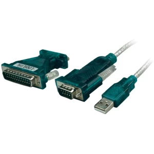 USB 2.0 priključni kabel [1x USB 2.0 utikač A - 1x D-SUB utikač 9pol., D-SUB uti slika