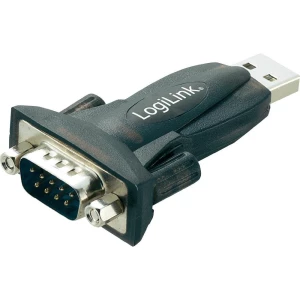 USB 2.0 adapter [1x D-SUB utikač 9pol. - 1x USB 2.0 utikač A] crni LogiLink slika