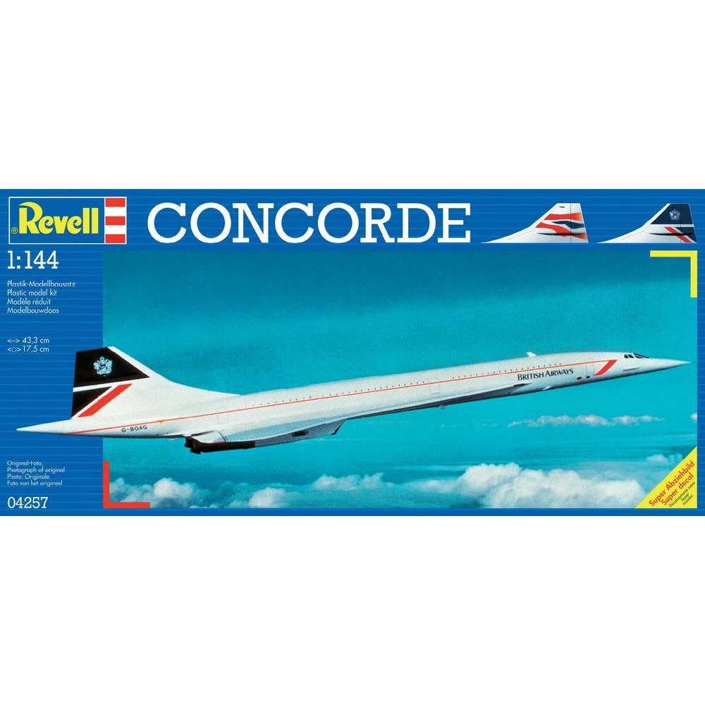 Model zrakoplova Revell Concorde British Airways, 04257, komplet za sastavljanje slika