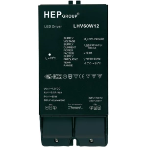 Dodatna oprema za dekorativnu rasvjetu LED napajač LHV60W12, 12 V, 60W, crna slika