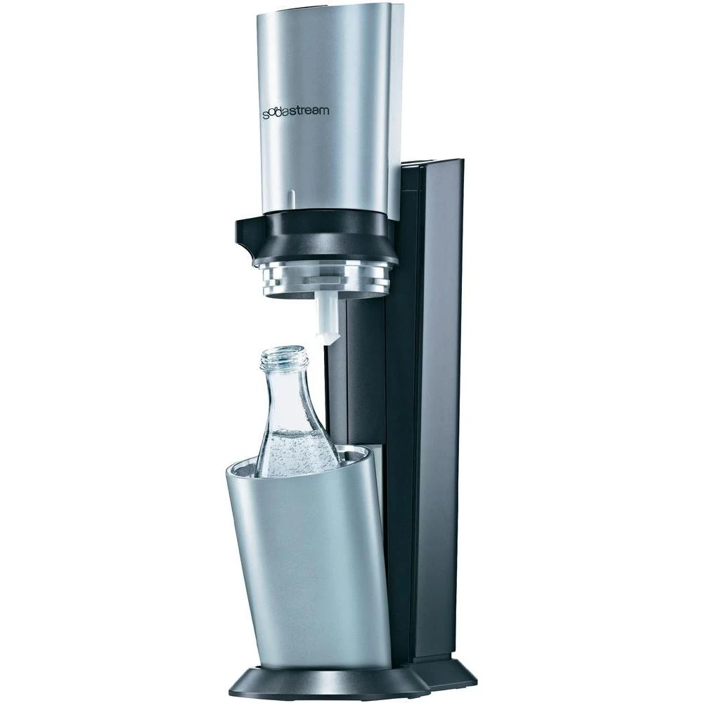 Aparat za gaziranje SodastreamCrystal + cilindar za CO2 + stakleni bokal, titan, slika