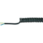 Baude-Spiralni kabel, PVC, 3x0.75mm?, crn, dužina spirale (min./max.): 1000/30
