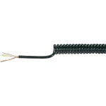 Baude-Spiralni kabel, PUR, 3x0.14mm?, crn, dulžina spirale (min./max.): 100/400