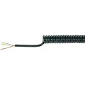 Baude-Spiralni kabel, PUR, 3x0.14mm?, crn, dulžina spirale (min./max.): 100/400 slika