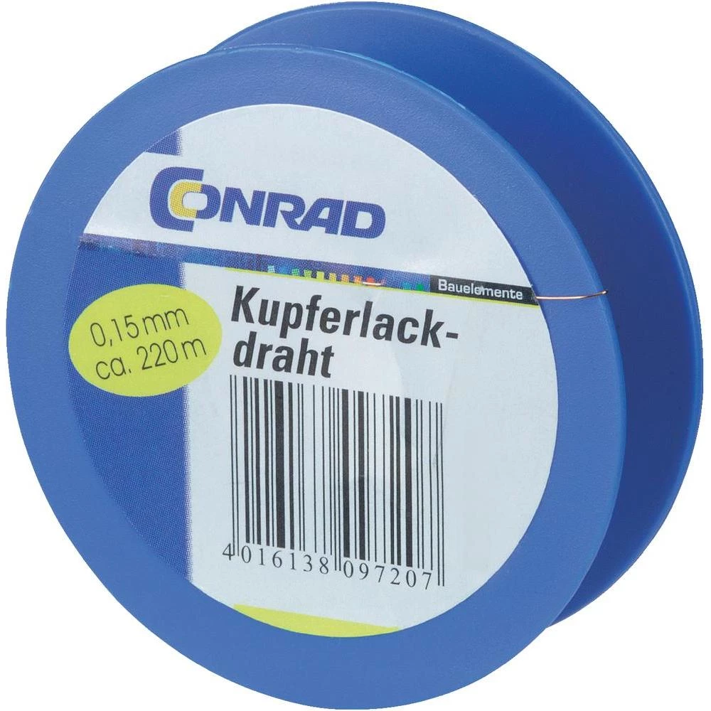 Conrad-Lakirana bakrena žica, promjer 0.4mm, 35m 93014c416 slika