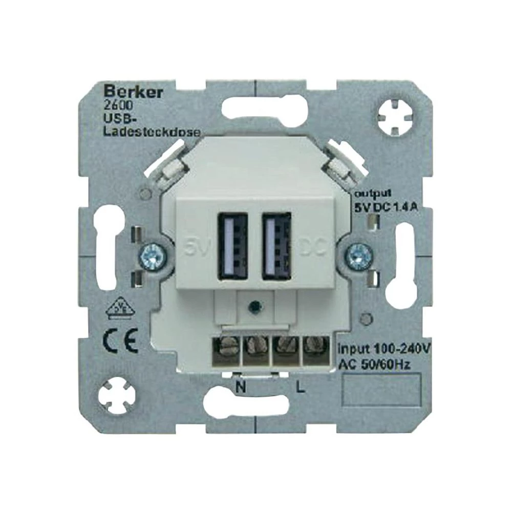 Berker ugradbena USB-utičnica B.7, B.3, B.1, modul 2, Q.1, K.5, K.1, ARSYS polar slika