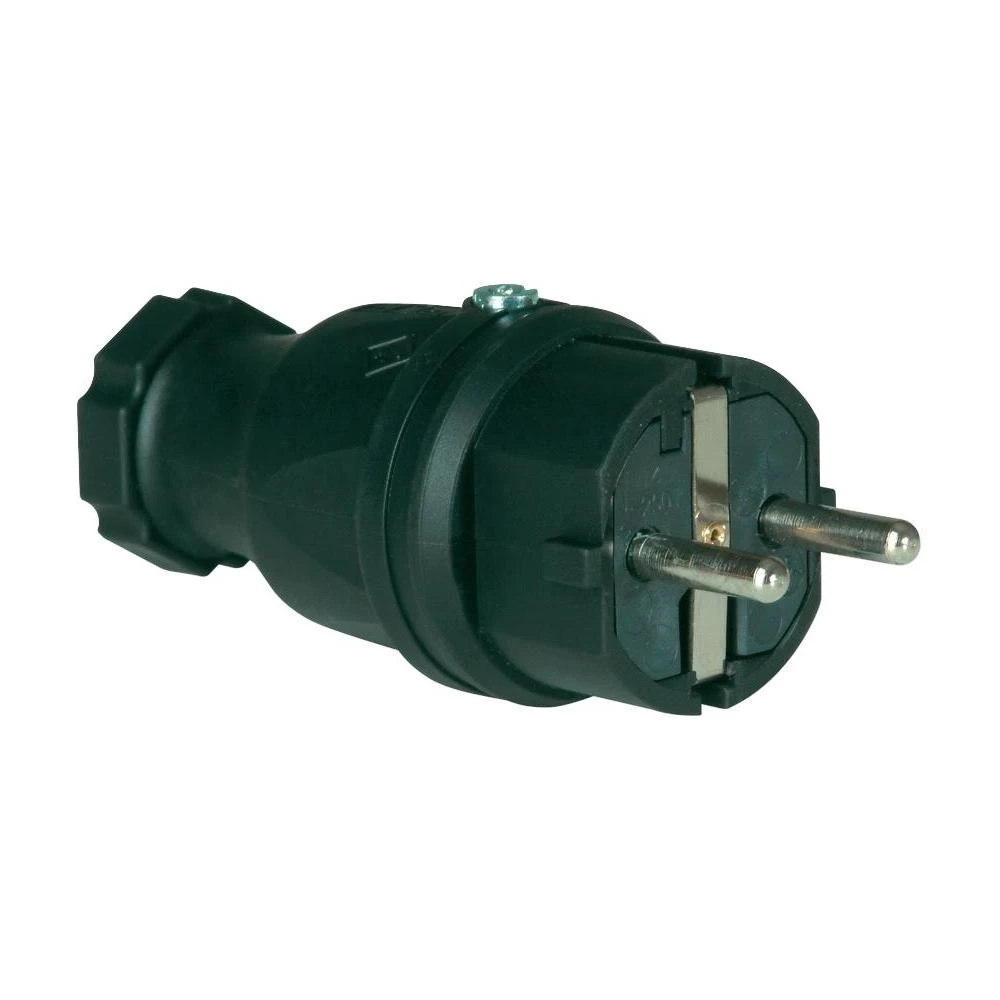 uko utikač PCE 0512-s od pune gume crna slika