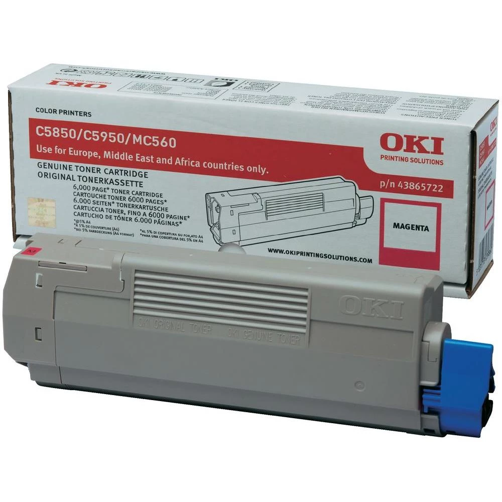 Originalni toner OKI 43865722 magenta kapacitet stranica maks. 6000 stranica slika