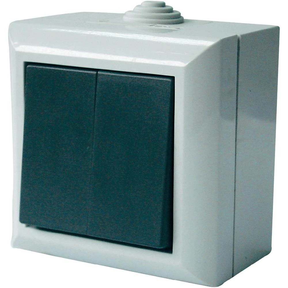 GAO serijski prekidač za vlažne prostorije Business-Line sivi 9166 slika