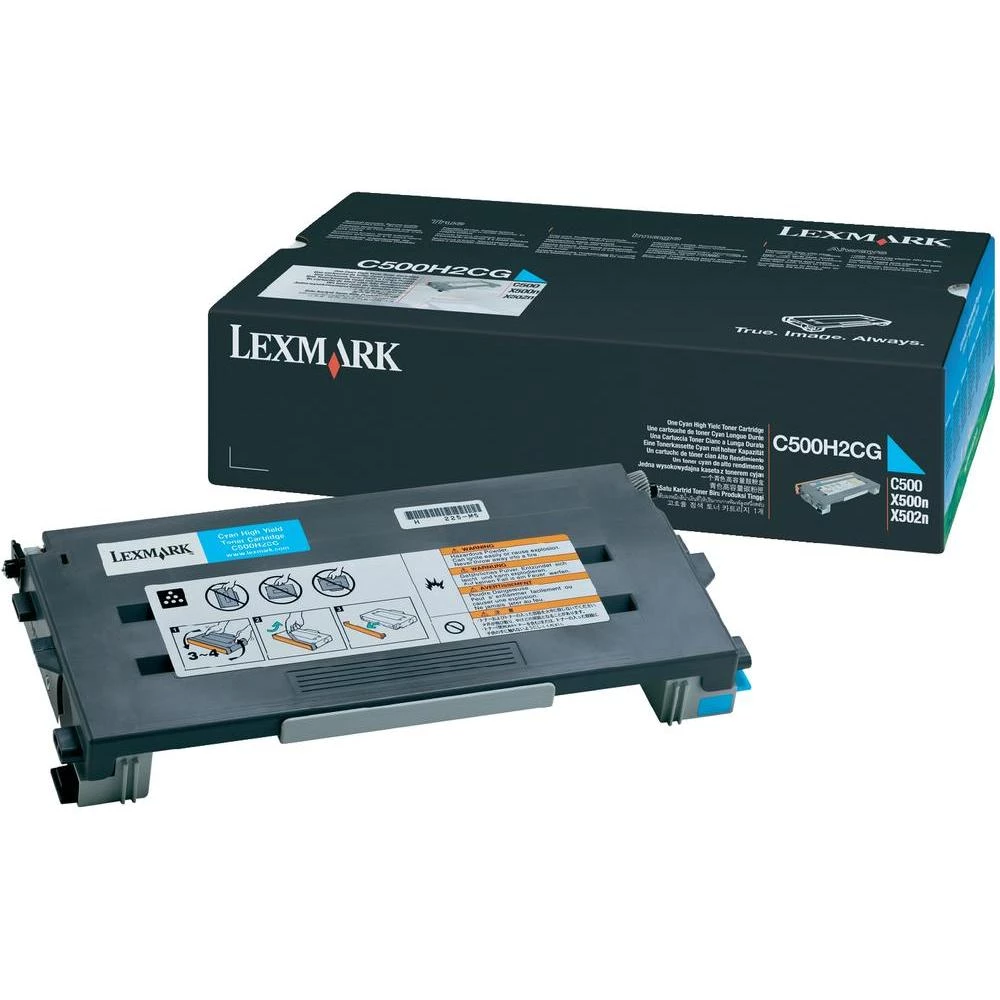 Originalni toner C500H2CG Lexmark cijan kapacitet stranica maks. 3000 stranica slika
