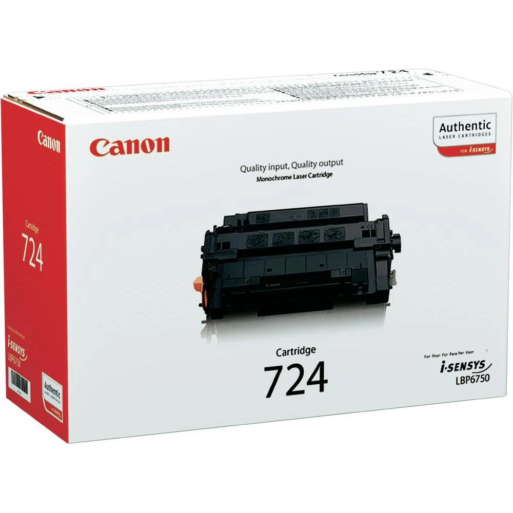 Originalni toner 724 Canon crna kapacitet stranica maks. 6000 stranica slika