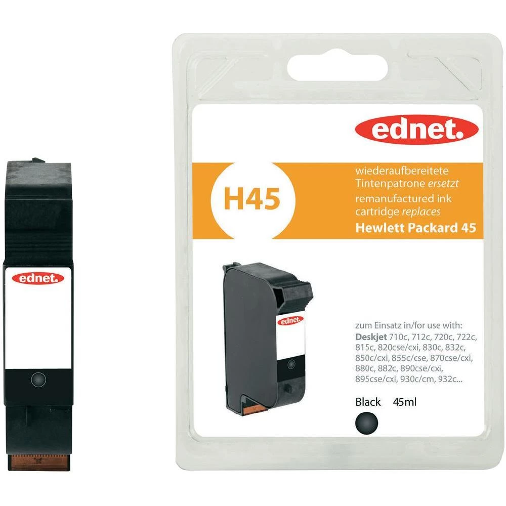 Kompatibilna patrona za printer H45 ednet zamjenjuje HP 45 crna slika