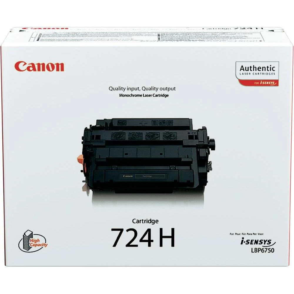 Originalni toner 724H Canon crna kapacitet stranica maks. 12500 stranica slika