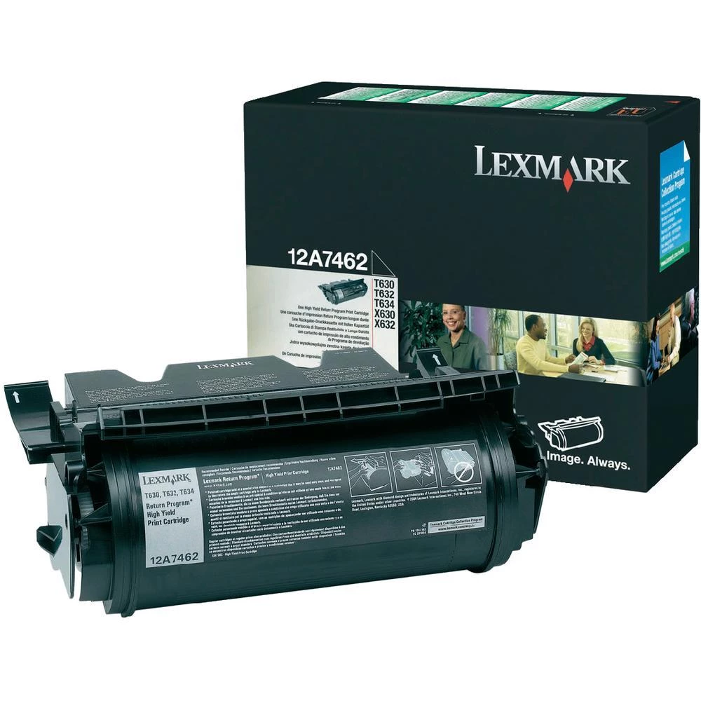 Originalni toner 12A7462 Lexmark crna kapacitet stranica maks. 21000 stranica slika