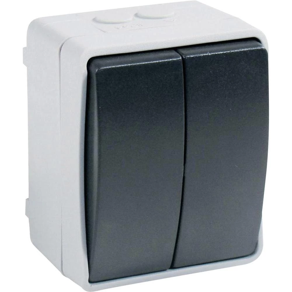 GAO serijski prekidač za vlažne prostorije standard sivi 9875 slika