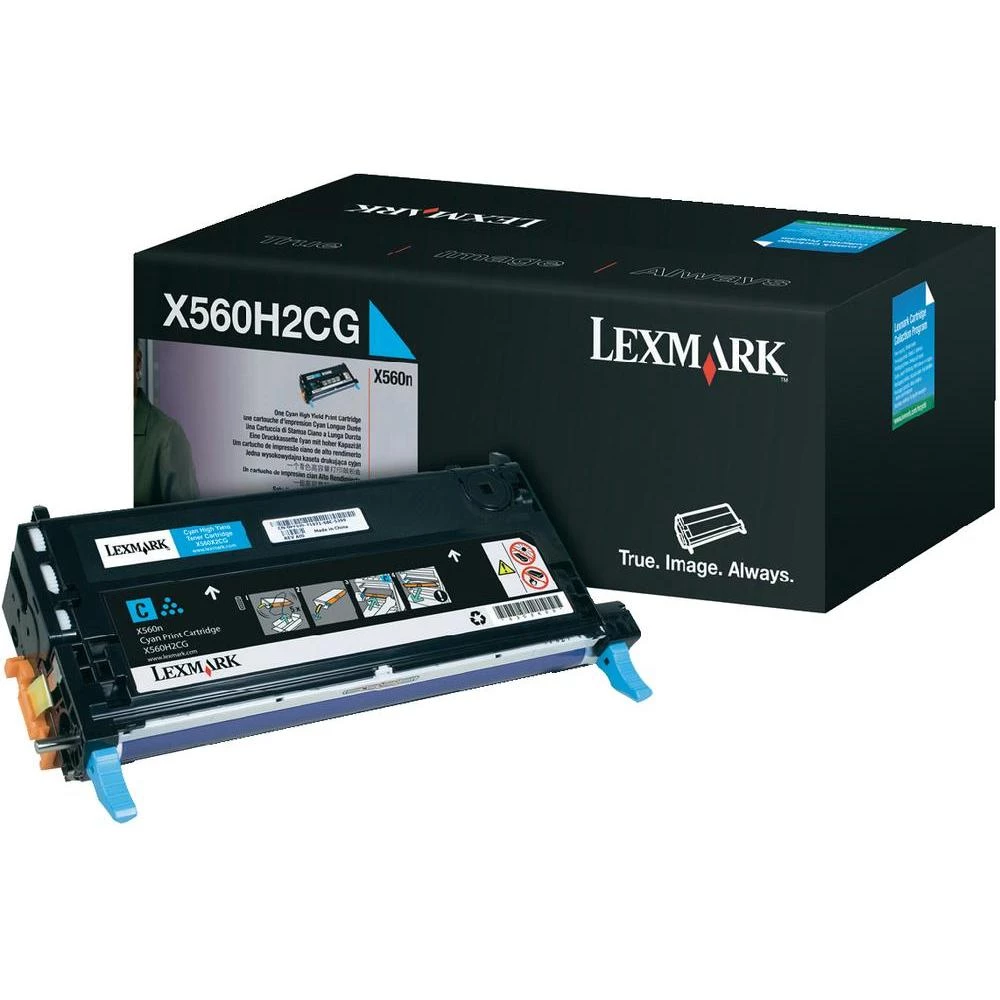 Originalni toner X560H2CG Lexmark cijan kapacitet stranica maks. 10000 stranica slika