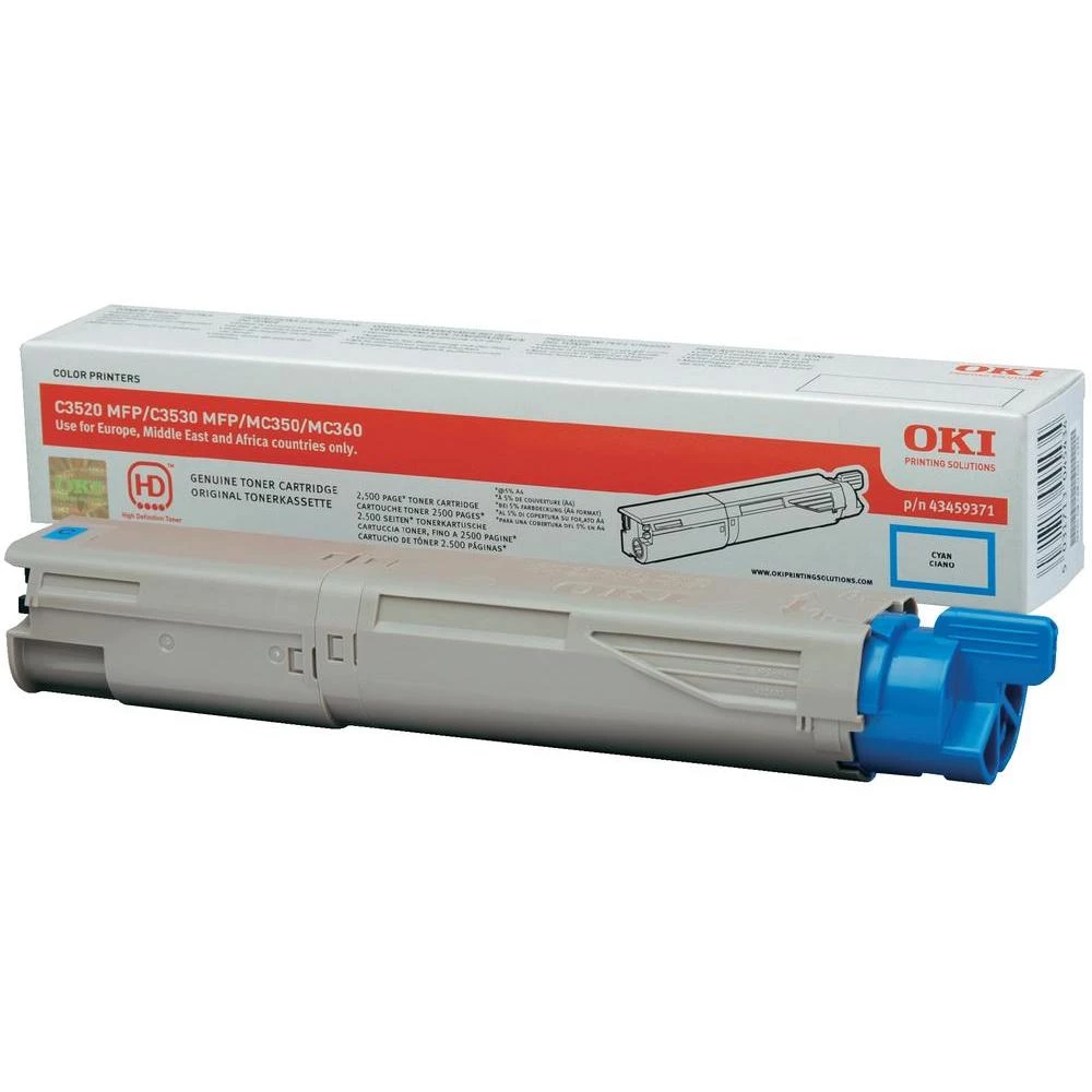 Originalni toner OKI 43459371 cijan kapacitet stranica maks. 2500 stranica slika