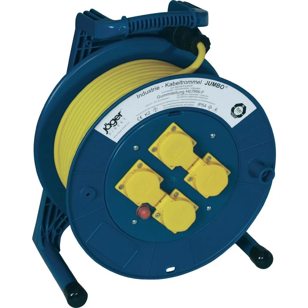 Kabelski kolut 266.654.1405 Jumbo Kabel 40 m žuta šuko utikač slika