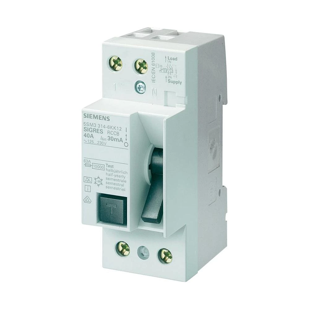 FID Zaštitni prekidač 2-polni 25 A 230 V Siemens 5SM36126 slika